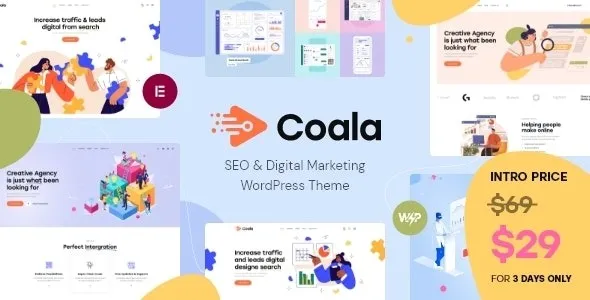 Free Download Coala SEO & Digital Marketing WordPress Theme 1.3 [Latest Version]