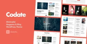 Free Download Codate - Modern Magazine and Blog WordPress Theme 2.0 [Latest Version]