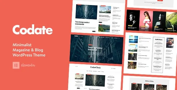 Free Download Codate – Modern Magazine and Blog WordPress Theme 2.0 [Latest Version]