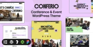Free Download Conferio - Event Conference WordPress Theme 1.0.0 [Latest Version]