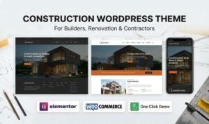 Free Download Construction – Business & Building Company WordPress Theme 1.2.5 [Latest Version]