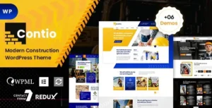 Free Download Contio – Construction WordPress Theme 1.1.4 [Latest Version]