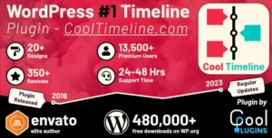 Free Download Cool Timeline Pro – Horizontal & Vertical Timeline Plugin For WordPress 6.1.2 [Latest Version]