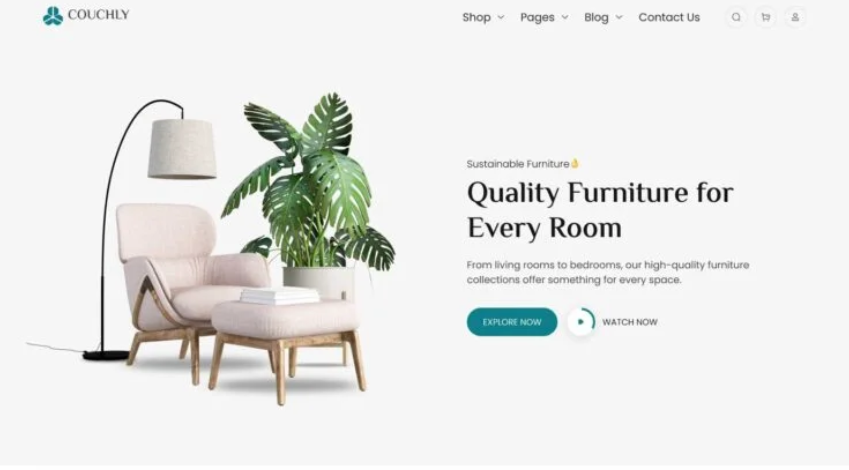 Free Download Couchly – Furniture Store WooCommerce Elementor Template Kit 1.0 [Latest Version]