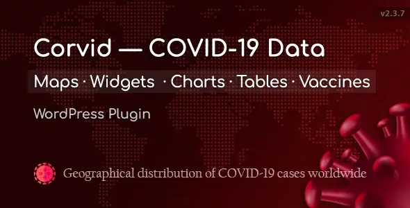 Free Download COVID-19 Coronavirus Live Map & Widgets for WordPress 2.3.7 [Latest Version]