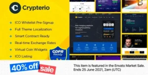 Free Download Crypterio – ICO Landing Page and Cryptocurrency WordPress Theme 2.4.11 [Latest Version]