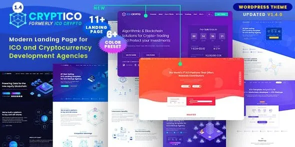 Free Download Cryptico – ICO Crypto Landing & Cryptocurrency WordPress Theme​ 1.4.16 [Latest Version]