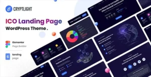 Free Download Cryptlight - ICO Landing Page WordPress Theme 1.2.3 [Latest Version]