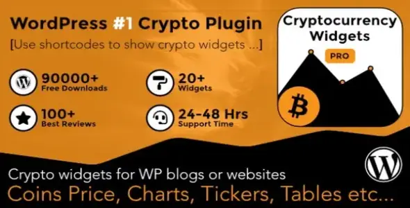 Free Download Cryptocurrency Widgets Pro – WordPress Crypto Plugin 4.2.2 [Latest Version]