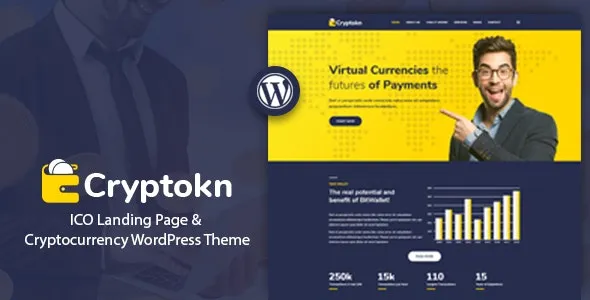Free Download Cryptokn – ICO Landing Page & Cryptocurrency WordPress Theme 1.5 [Latest Version]