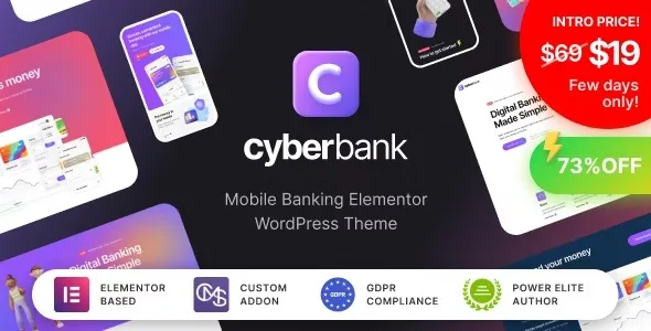 Free Download Cyberbank – Business and Finance WordPress Theme 1.0.15 [Latest Version]