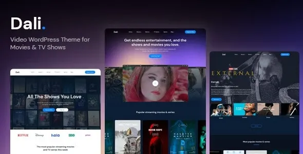 Free Download Dali – Movies & TV Shows WordPress Theme 1.0.2 [Latest Version]