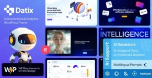 Free Download Datix – AI Data Science & Analytics WordPress Theme 1.0.0 [Latest Version]