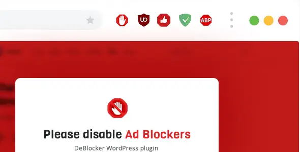 Free Download DeBlocker – Anti AdBlock for WordPress 3.4.12 [Latest Version]