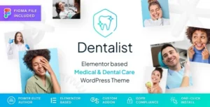 Free Download Dentalist - Medical and Dentist WordPress Theme 1.1.1 [Latest Version]