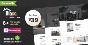 Free Download Diaco - Architecture & Interior Design Elementor WordPress Theme 2.1 [Latest Version]