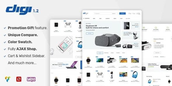Free Download Digi – Electronics Store WooCommerce Theme 1.9.4 [Latest Version]