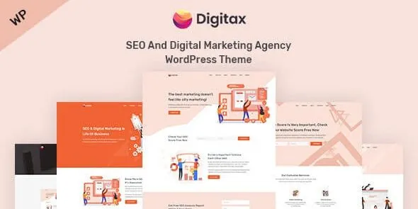 Free Download Digitax – SEO & Digital Marketing Agency WordPress Theme 1.2.1 [Latest Version]