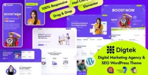 Free Download Digtek – Digital Marketing Agency WordPress Theme 1.1.1 [Latest Version]
