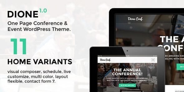 Free Download Dione – Conference & Event WordPress Theme 1.3.1 [Latest Version]