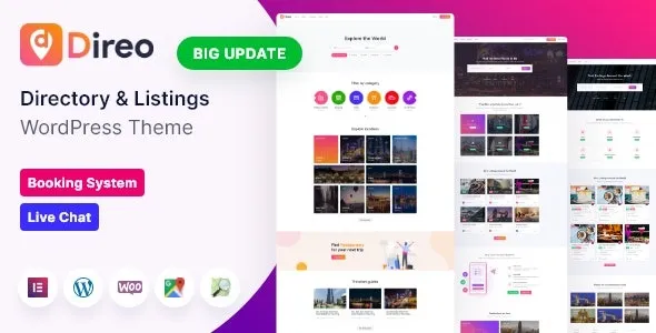 Free Download Direo – Directory & Listing WordPress Theme 3.0.3 [Latest Version]