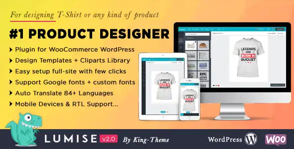 Free Download Dokan Integrate & Design Launcher Addon for LUMISE Product Designer 1.1 [Latest Version]