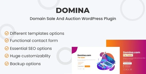 Free Download Domina Domain For Sale & Auction Plugin 1.1.0 [Latest Version]