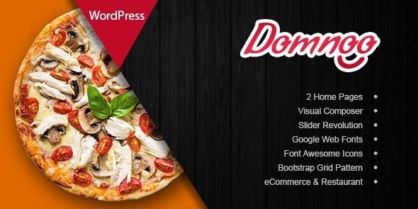 Free Download Domnoo Pizza & Restaurant WordPress Theme 1.38 [Latest Version]