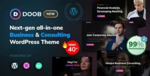 Free Download Doob - Business & Consulting WordPress Theme 2.0.6 [Latest Version]
