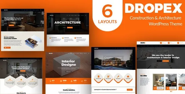 Free Download Dropex – Architecture WordPress Theme 2.0 [Latest Version]