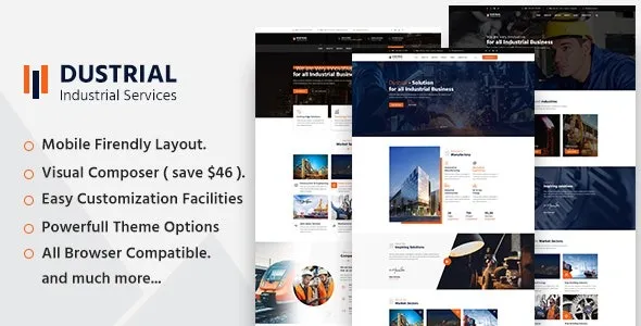 Free Download Dustrial – Factory & Industrial WordPress Theme 5.0.2 [Latest Version]