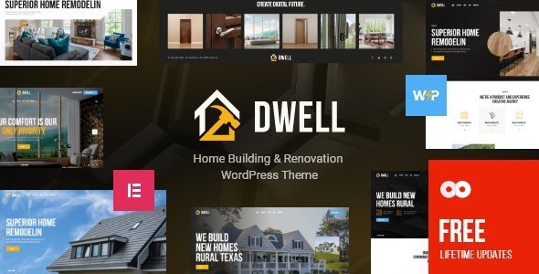 Free Download Dwell Home Building & Renovation WordPress Theme 1.11 [Latest Version]
