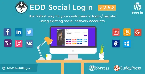 Free Download Easy Digital Downloads – Social Login 2.5.6 [Latest Version]