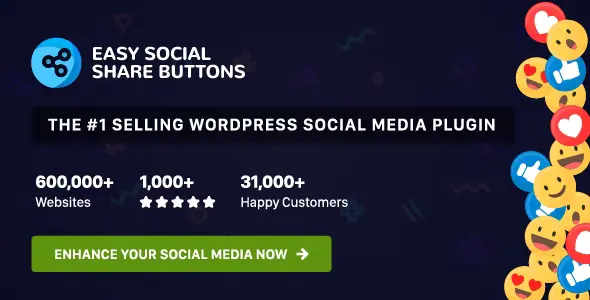 Free Download Easy Social Share Buttons for WordPress 11.3 [Latest Version]
