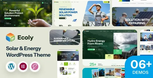 Free Download Ecoly – Solar Ecology & Environment WordPress Theme 1.0.0 [latest Version]