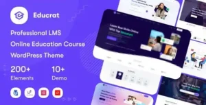 Free Download Educrat – Online Course Education WordPress Theme 1.0.38 [Latest Version]