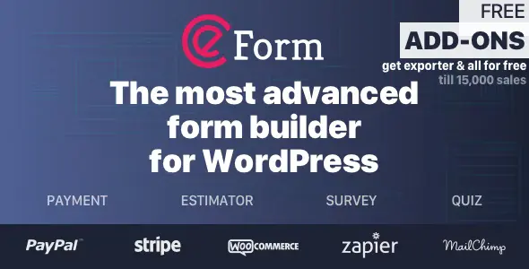 Free Download eForm – WordPress Form Builder 4.19.1 [Latest Version]