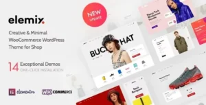 Free Download Elemix - Modern & Creative Elementor WooCommerce Theme 1.2.4 [Latest Version]