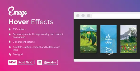 Free Download Emage – Image Hover Effects for Elementor 4.5.2 [Latest Version]