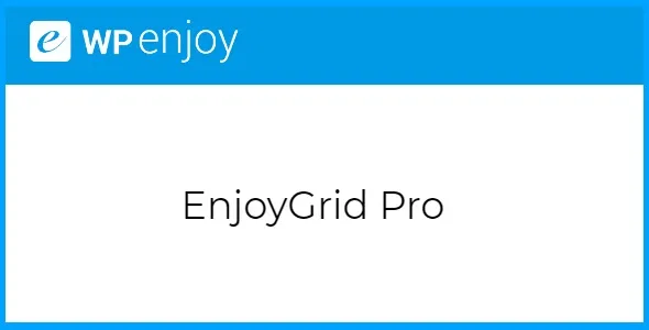 Free Download EnjoyGrid Pro Theme 1.1.1 [Latest Version]