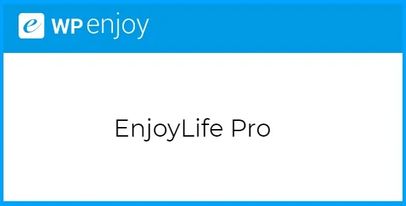 Free Download EnjoyLife Pro Theme 1.1.2 [Latest Version]