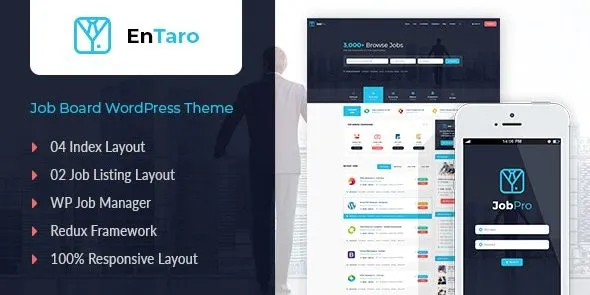 Free Download Entaro – Job Portal WordPress Theme 3.40 [Latest Version]