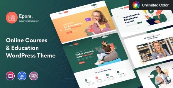 Free Download Epora – Online Courses & Education WordPress Theme 1.1.1 [Latest Version]