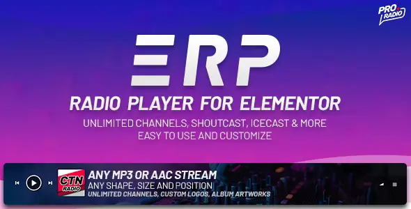 Free Download Erplayer Radio Player for Elementor 2.0 [Latest Version]