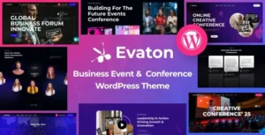 Free Download Evaton – Event Conference & Meetup WordPress Theme 1.0.0 [Latest Version]