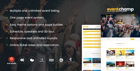 Free Download Event Champ – Multiple Events & Conference Theme 2.2.3 [Latest Version]
