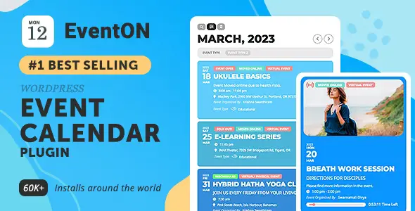 Free Download EventON – WordPress Virtual Event Calendar Plugin 5.0.10 [Latest Version]
