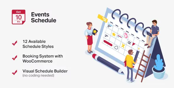 Free Download Events Schedule WP Plugin 2.7.2 [Latest Version]