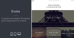Free Download Evoke Photo Stories Blog – WordPress Theme 2.5.6 [Latest Version]