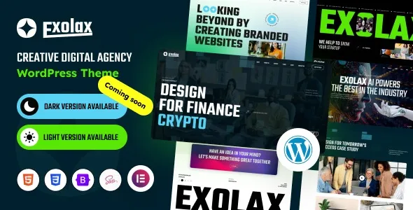 Free Download Exolax – Creative Digital Agency WordPress Theme 1.0.1 [Latest Version]